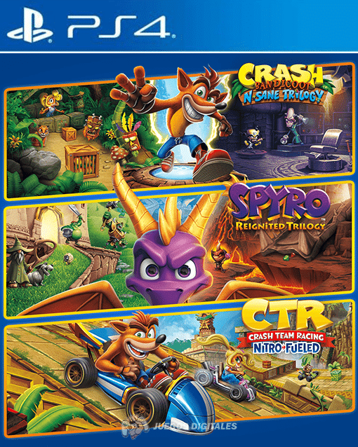 Crash Spyro Tripe Play Bundle PS4